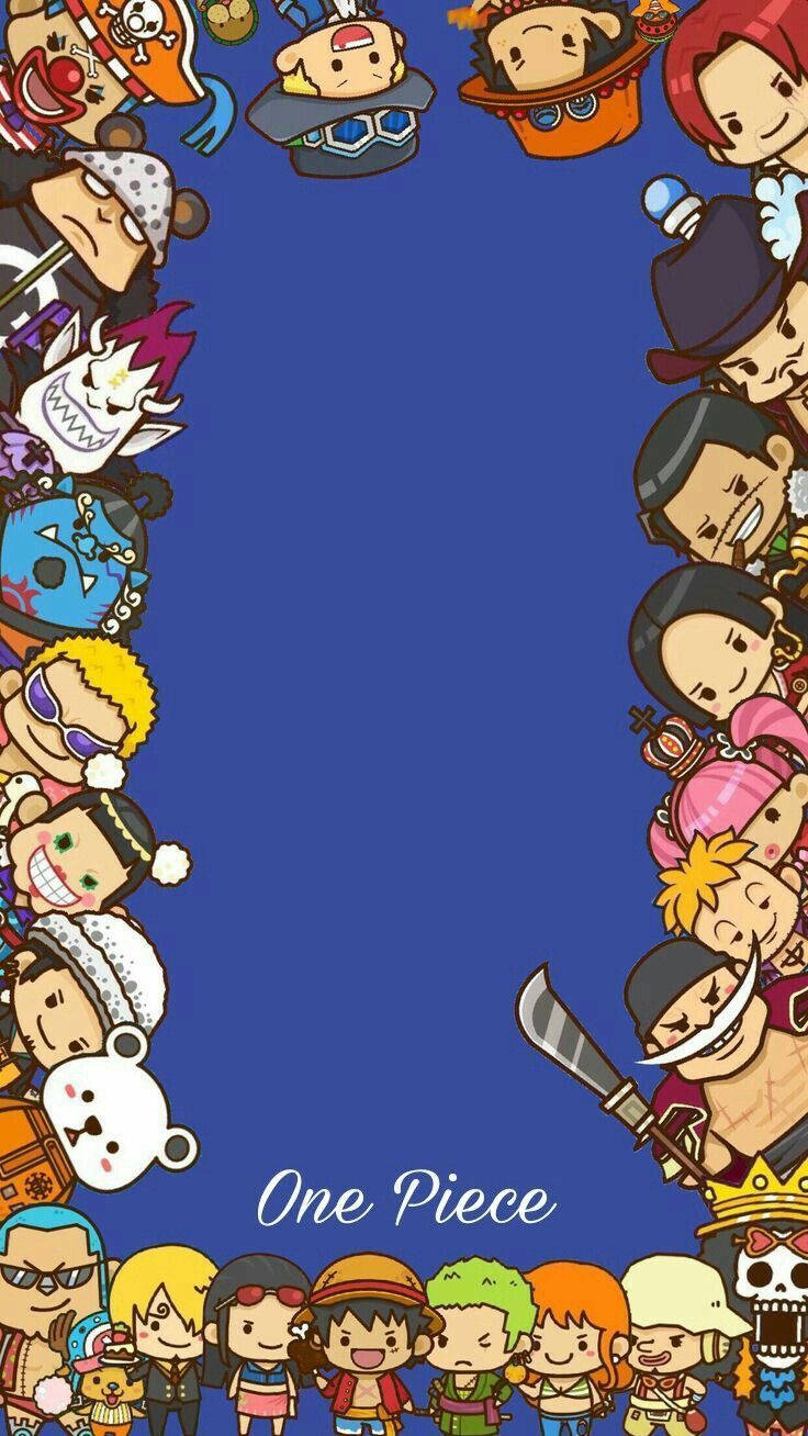 Chibi One Piece Characters Wallpaper