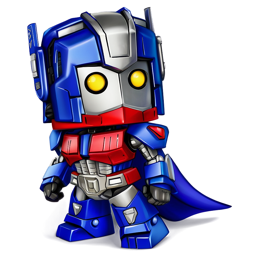 Download Chibi Optimus Prime Cute Version Png 05252024 | Wallpapers.com