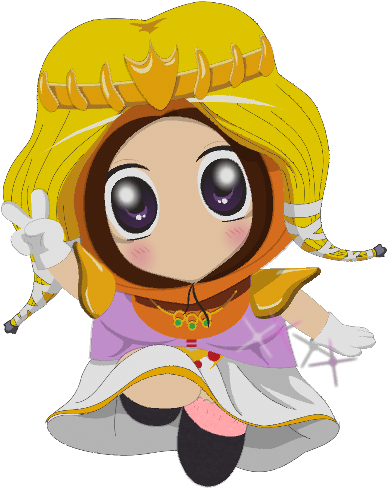 Chibi Princess Cartoon Character PNG