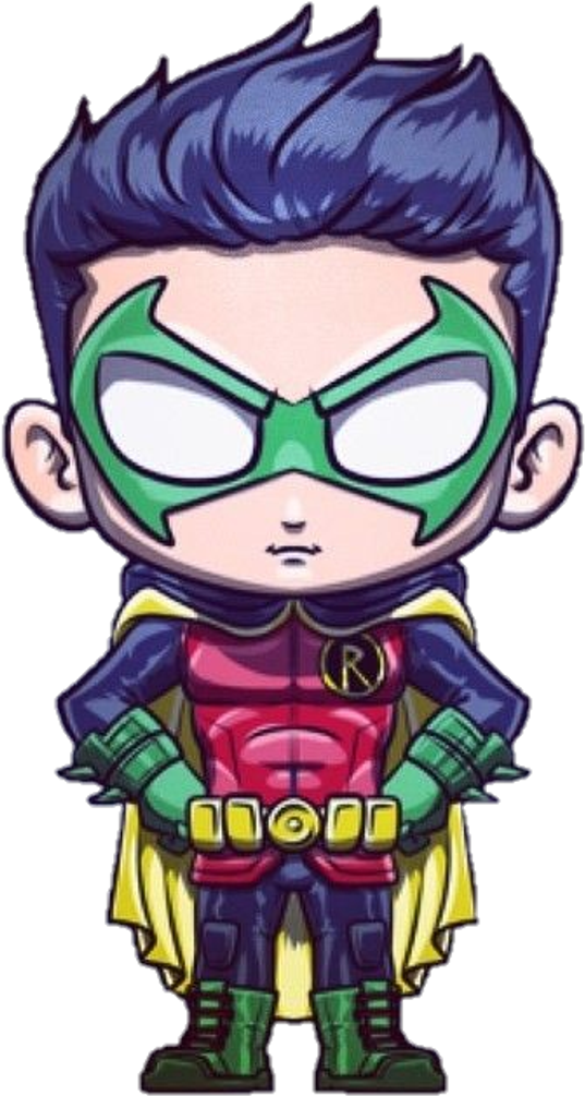 Chibi Robin Cartoon Character PNG