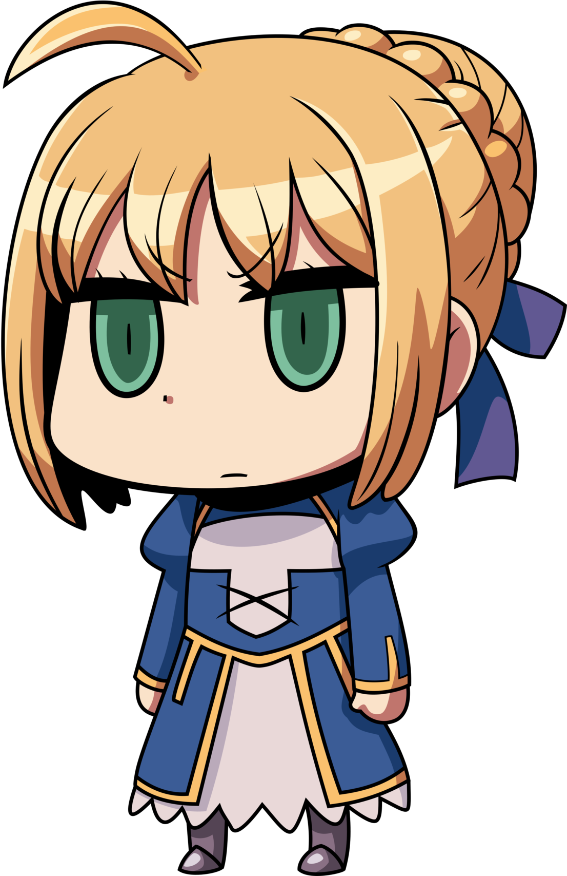 Download Chibi Saber Artoria Pendragon | Wallpapers.com