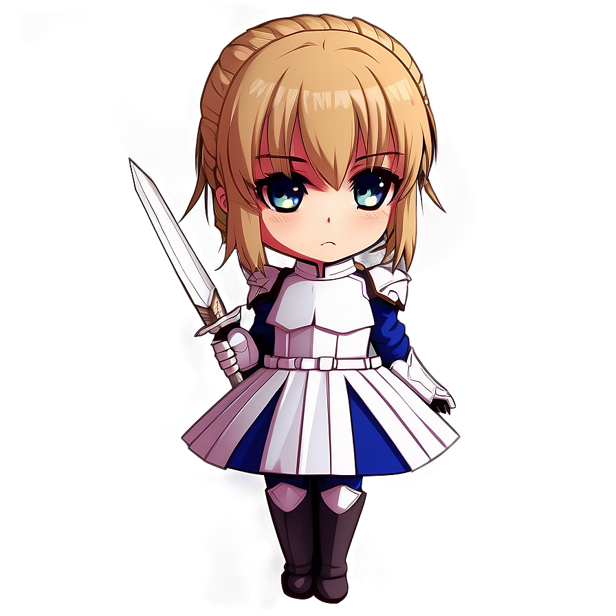 Download Chibi Saber Cute Png 06242024 | Wallpapers.com