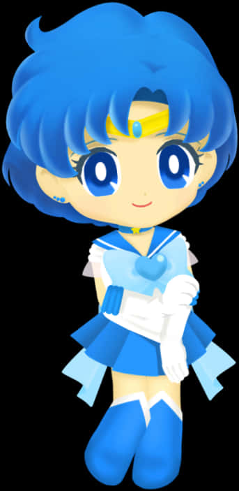 Chibi Sailor Mercury Character PNG