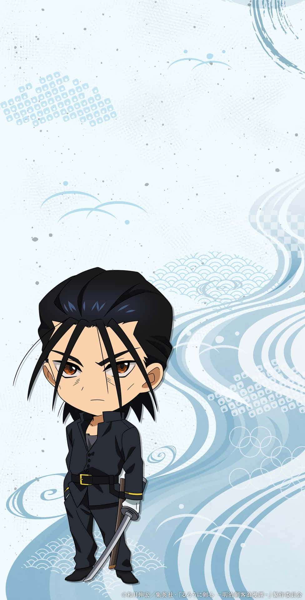 Chibi Saito Hajime Rurouni Kenshin Bakgrunnsbildet