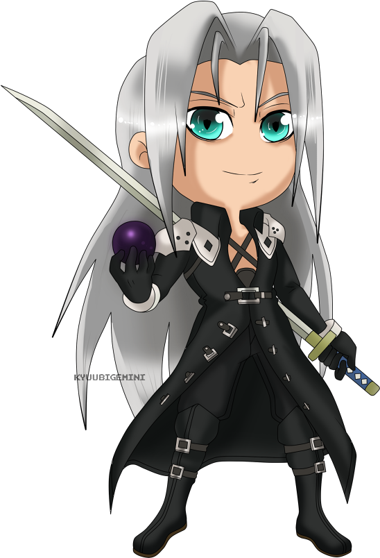 Chibi Sephiroth Fan Art PNG