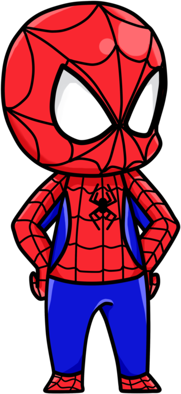 Chibi Spider Man Cartoon PNG