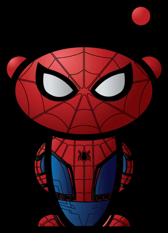 Chibi Spiderman Clipart PNG