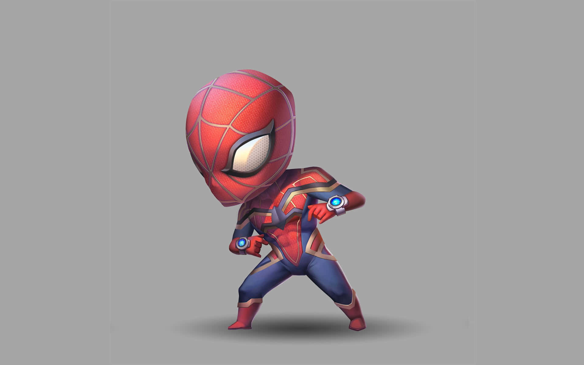 Chibi Spiderman Ready For Action Wallpaper