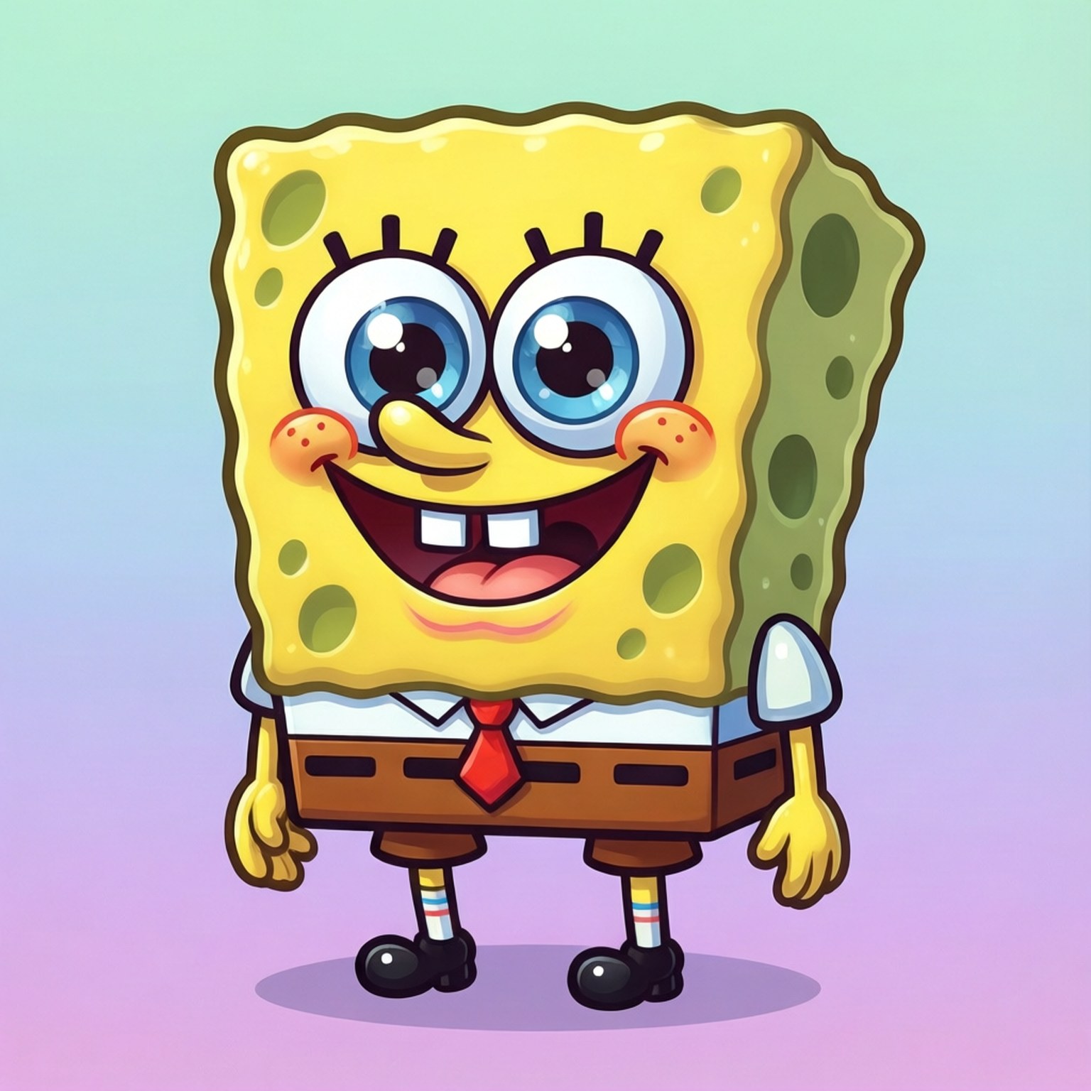 Chibi SpongeBob Vector Bakgrundsbilder