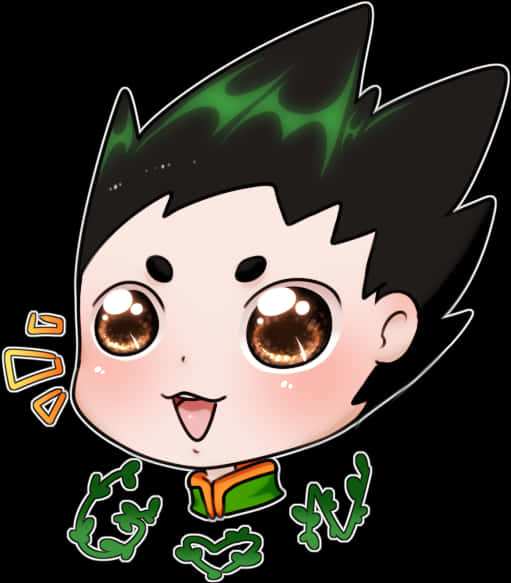 Chibi Style Anime Character PNG