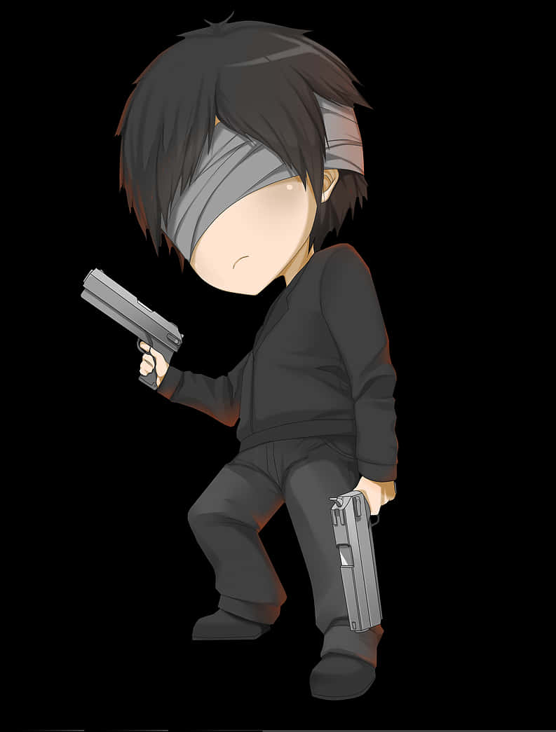 Chibi Style Covert Operative PNG