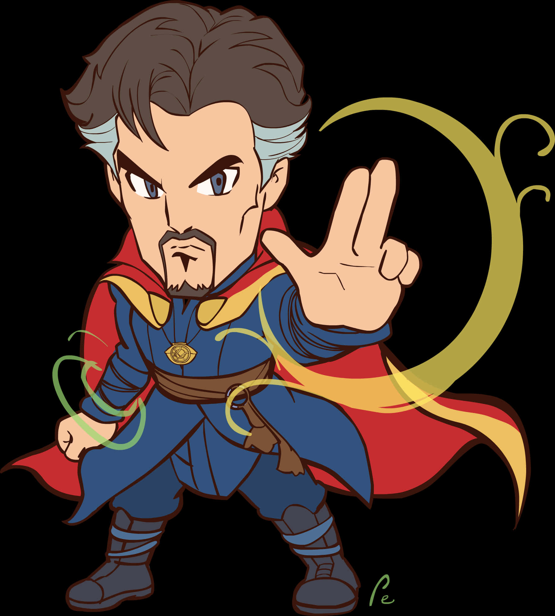 Chibi Style Doctor Strange PNG