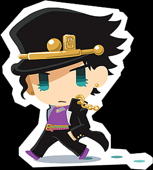 Chibi Style Jotaro Kujo PNG