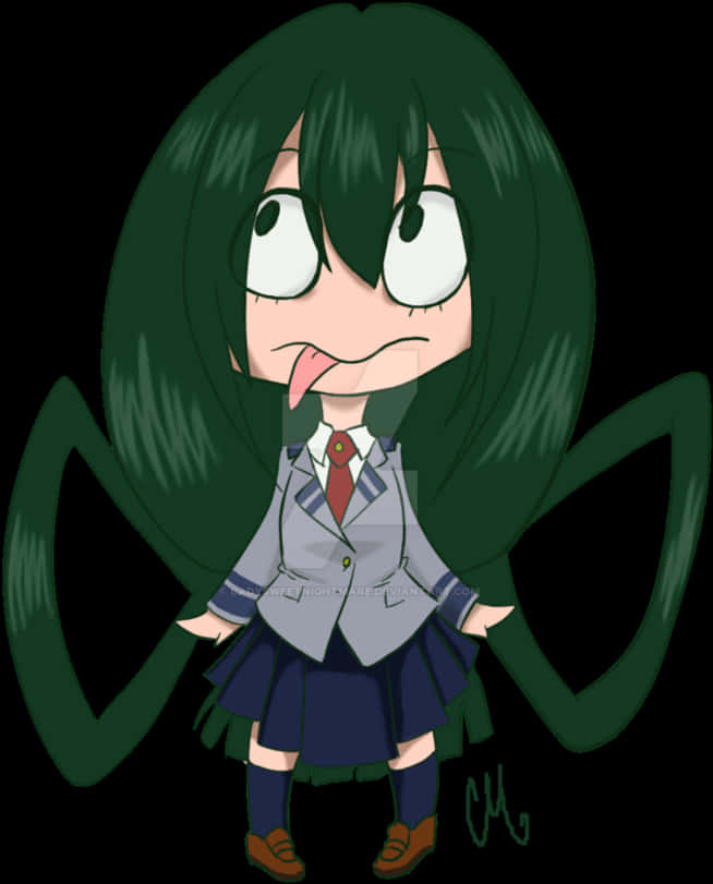 Chibi Style My Hero Academia Character PNG