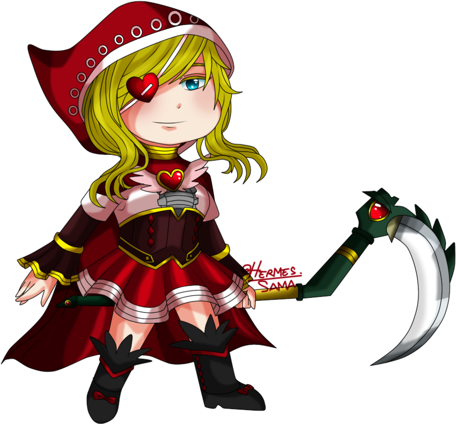Chibi Style Red Pirate Girl Mobile Legends PNG