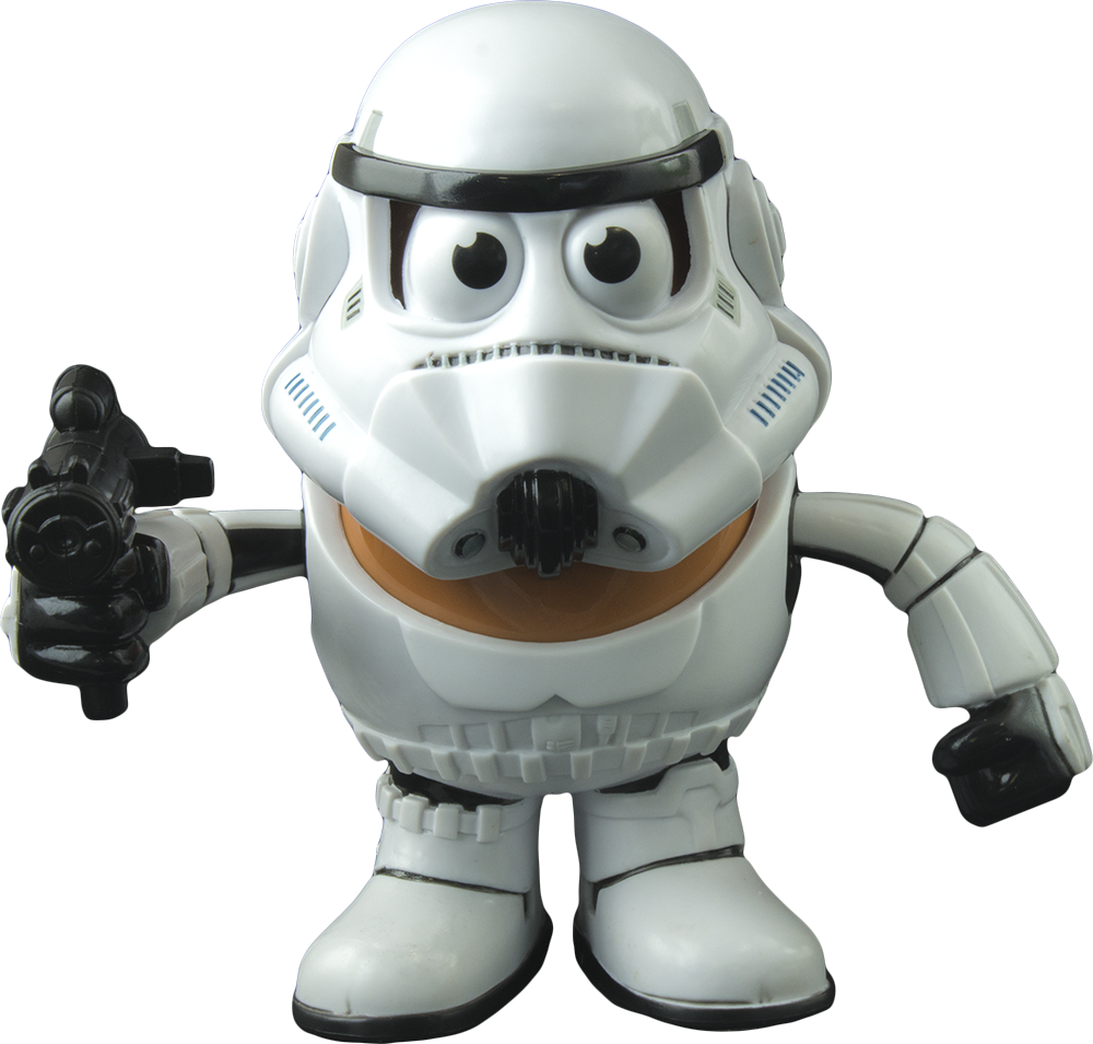 Chibi Style Stormtrooper Figure PNG