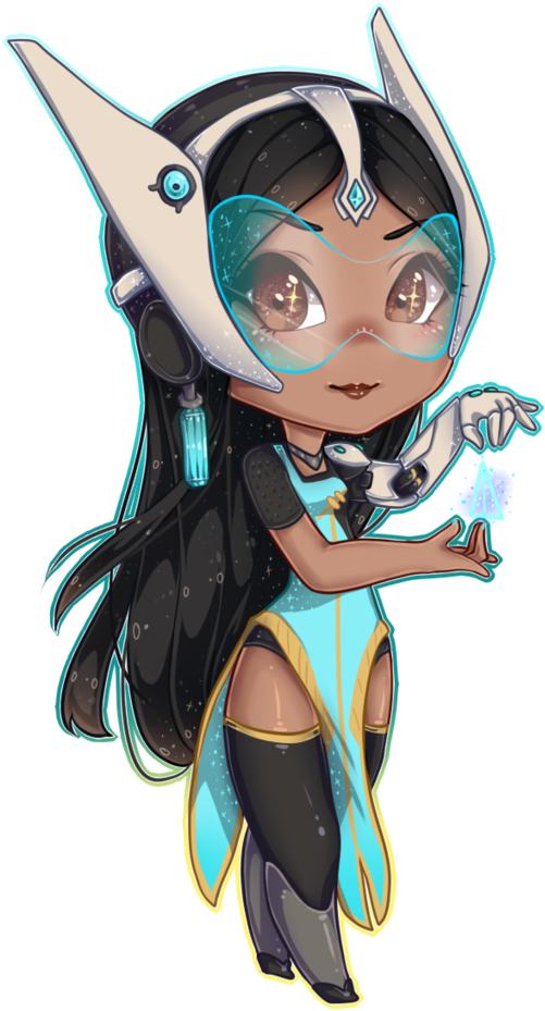 Chibi Symmetra Overwatch Art PNG