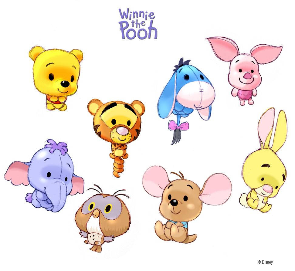 Chibi Winnie The Pooh Characters Background