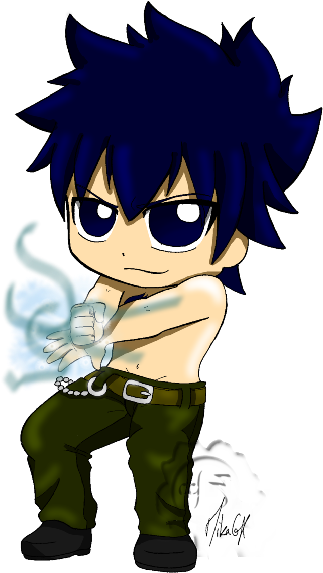 Chibi_ Blue Haired_ Character PNG