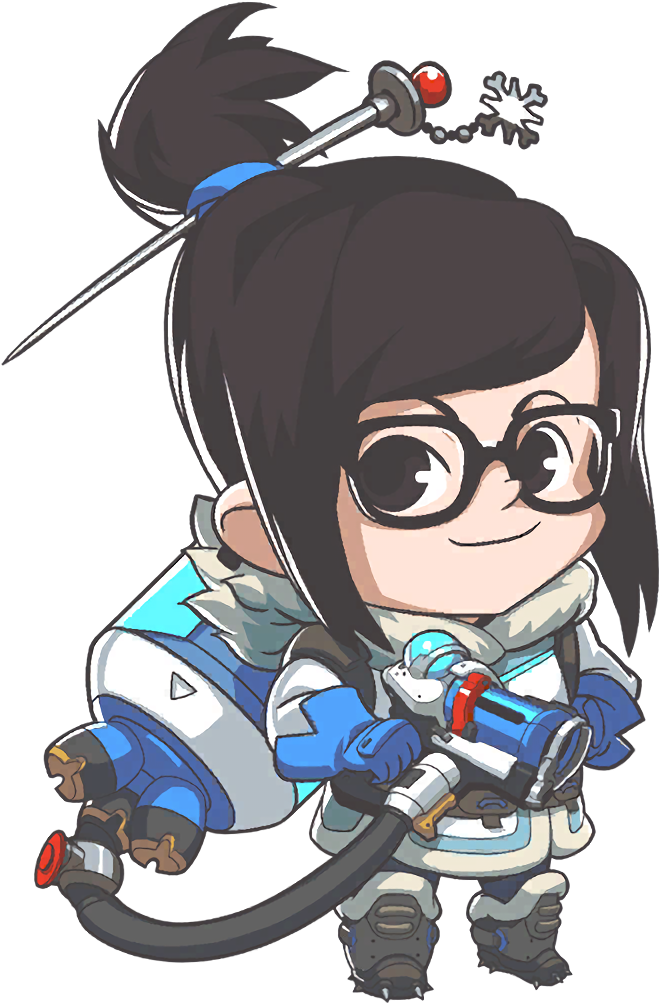 Chibi_ Mei_ Overwatch_ Character PNG