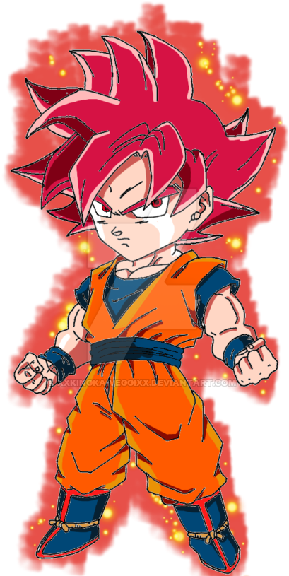 Chibi_ Super_ Saiyan_ Goku_ Flare_ Background.png PNG