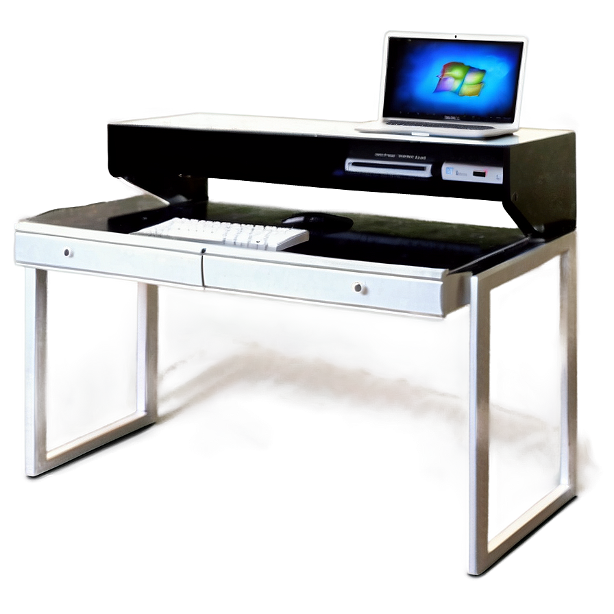 Chic Computer Desk Png 06262024 PNG