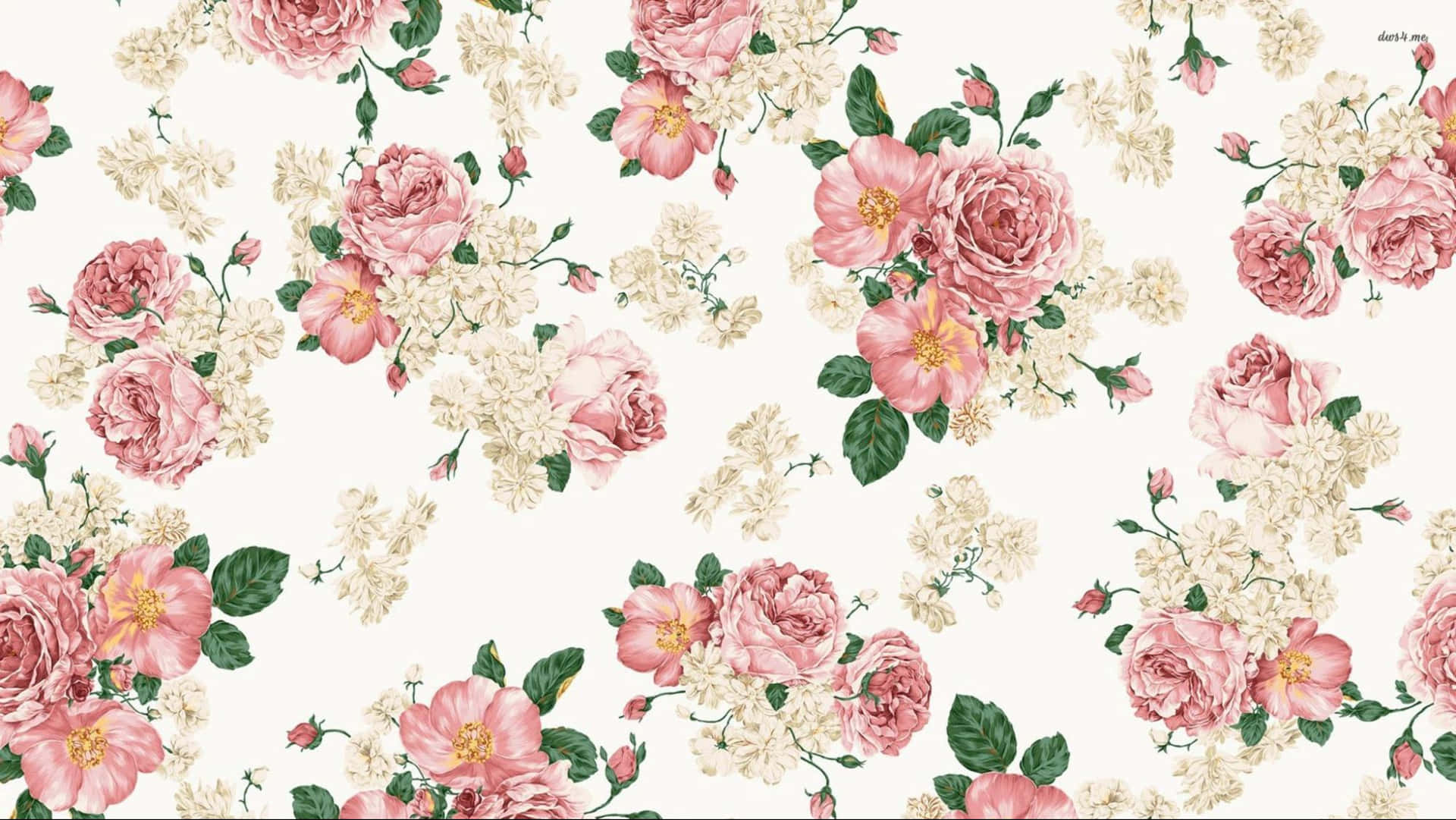 Chic Floral Background Wallpaper