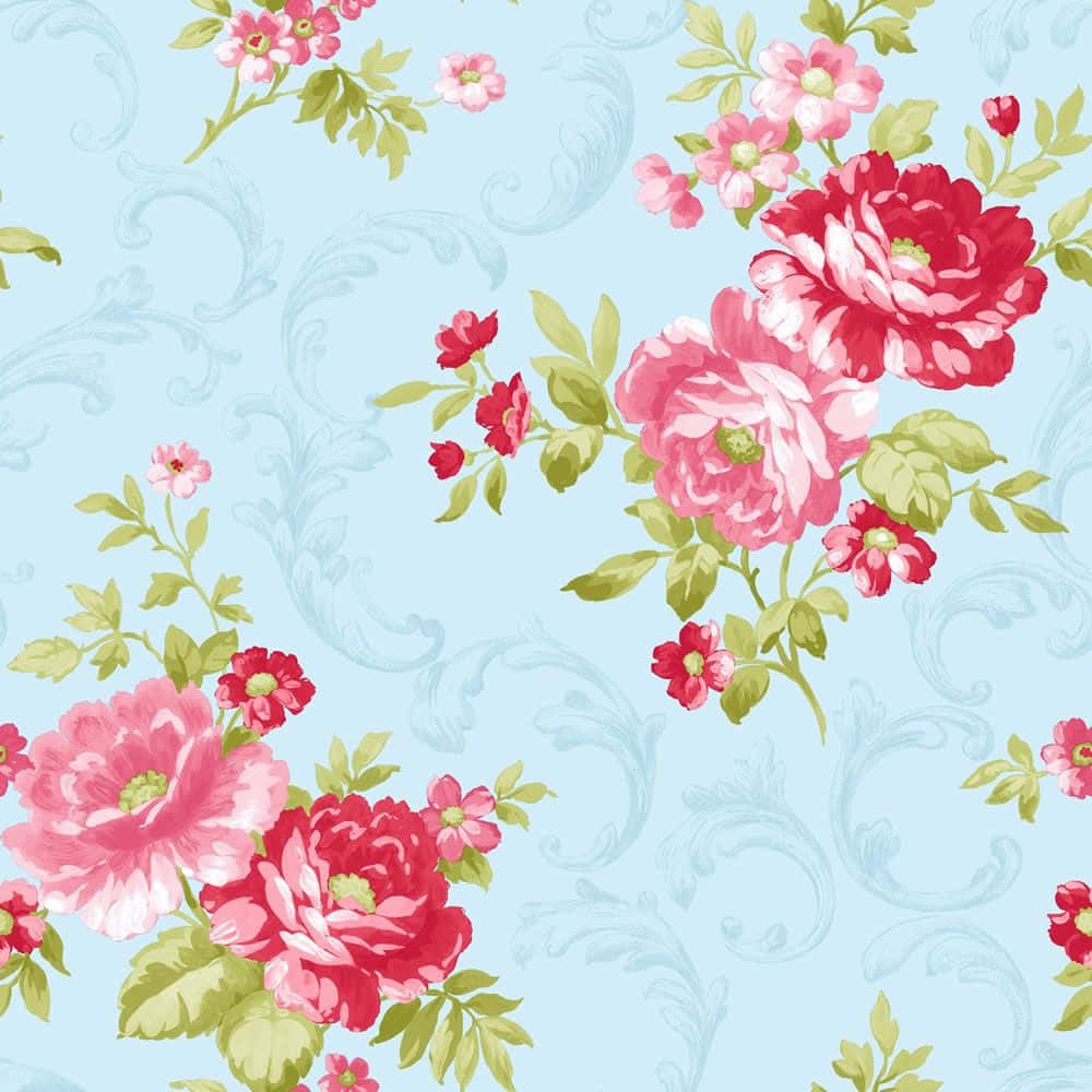Chic Flower Wallpaper Design Wallpaper