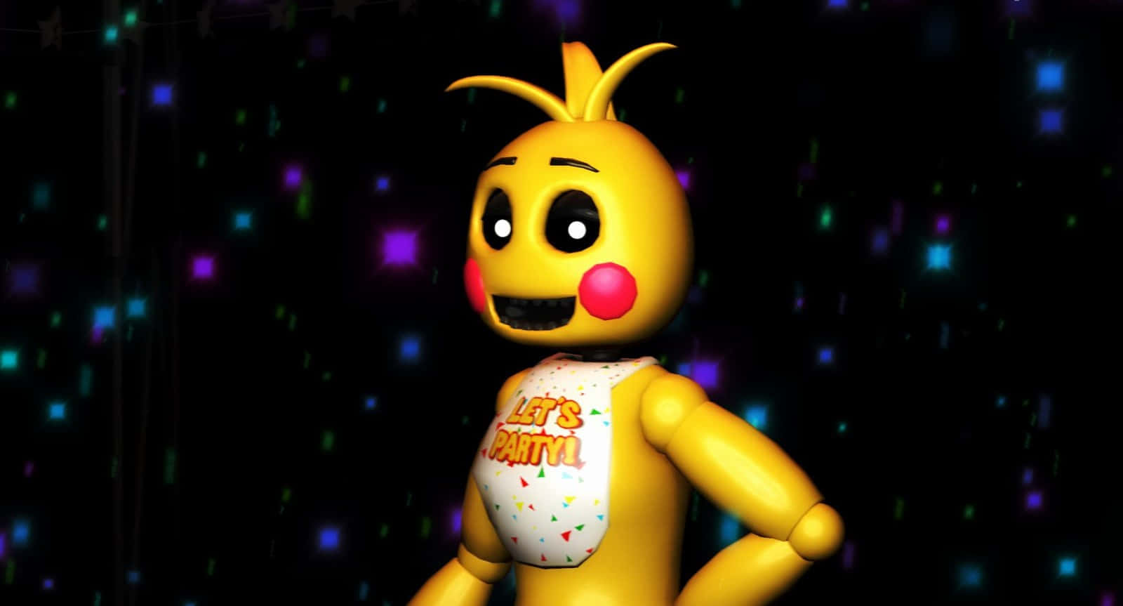 Chica the Chicken: Fun and Spooky Vibes Wallpaper