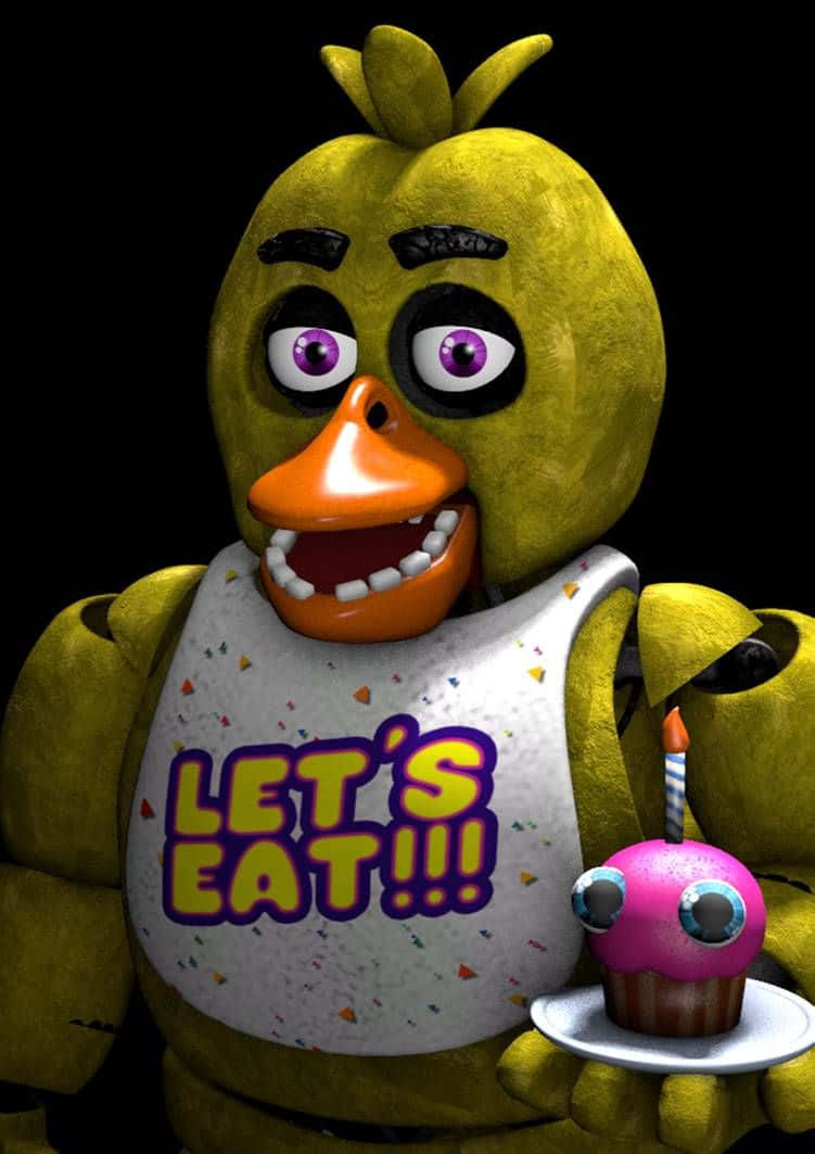 Chica the Chicken - FNAF Character Illustration Wallpaper
