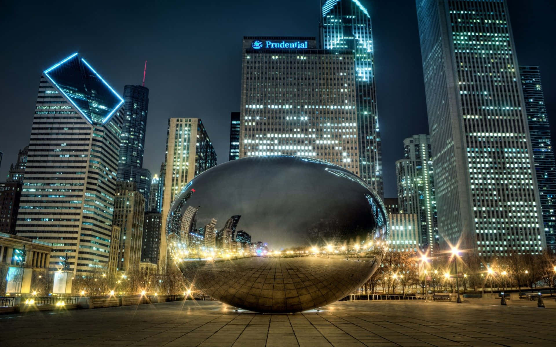 Densmukke Skyline Af Chicago, Usa.