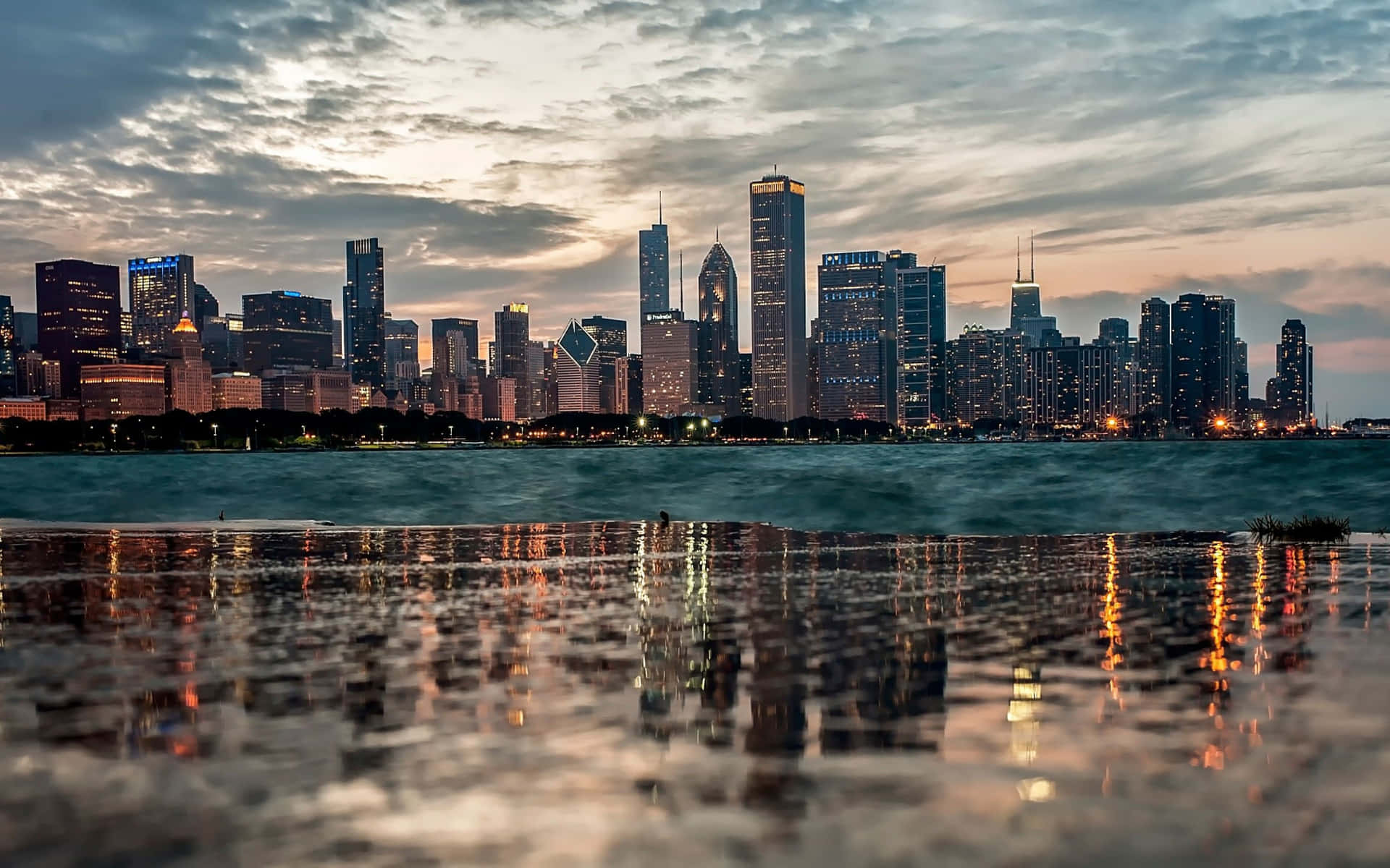Atemberaubenderblick Auf Die Stadt Chicago.