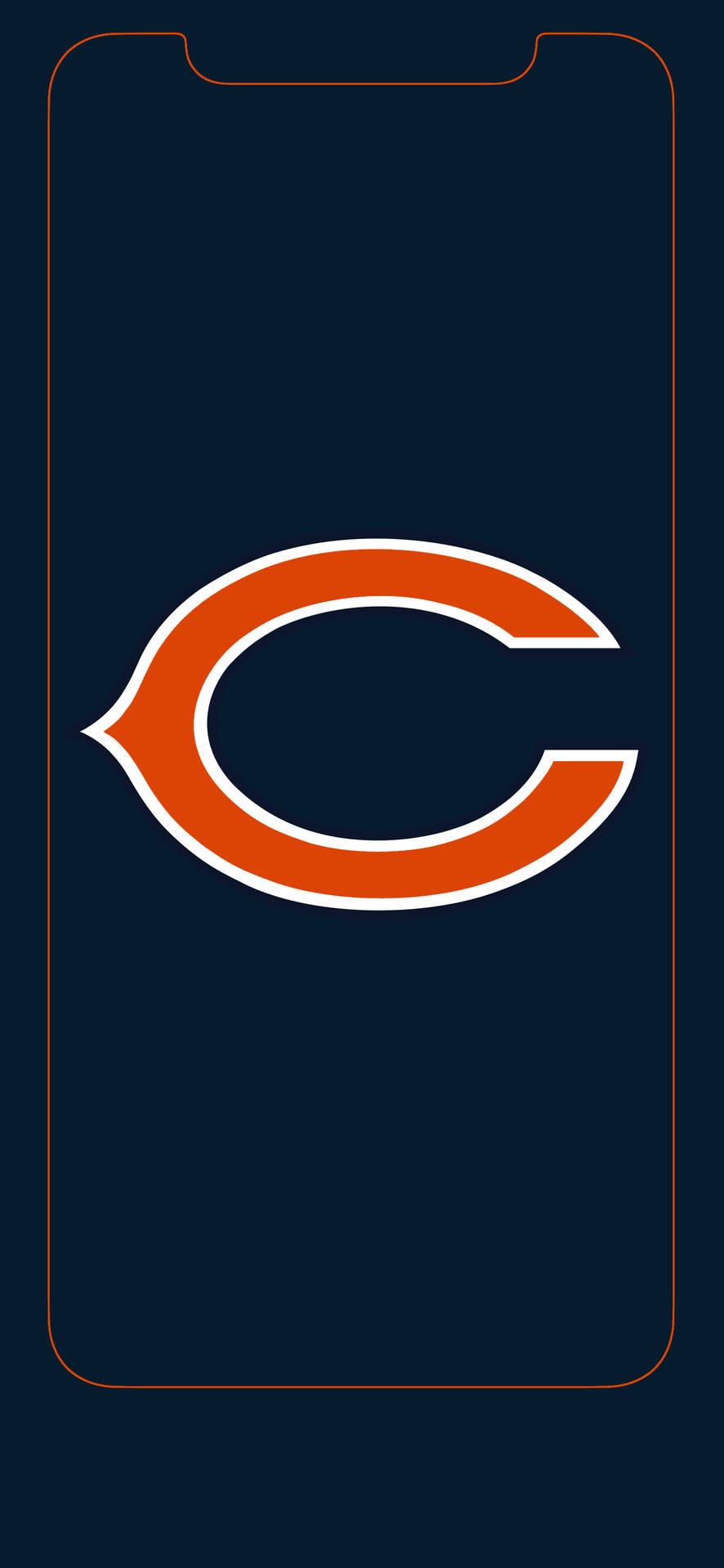 Cheer on the Chicago Bears with their signature dark blue and green Wallpaper
