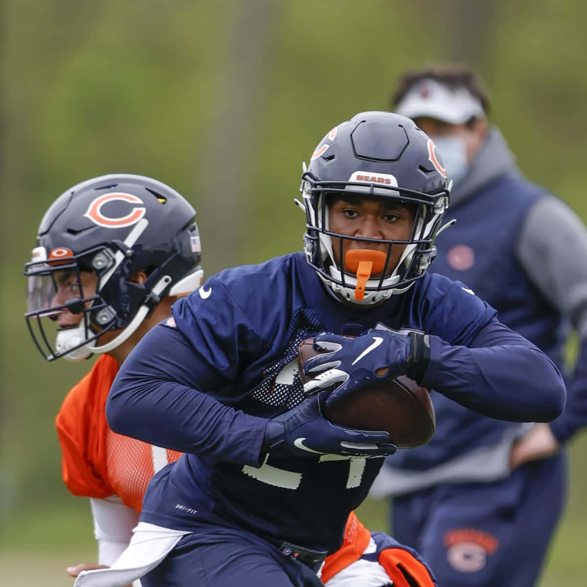 Chicago Bears Running Back Training Achtergrond