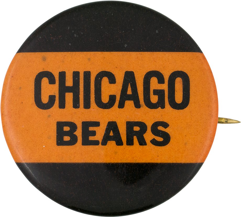 Chicago Bears Vintage Pinback Button PNG