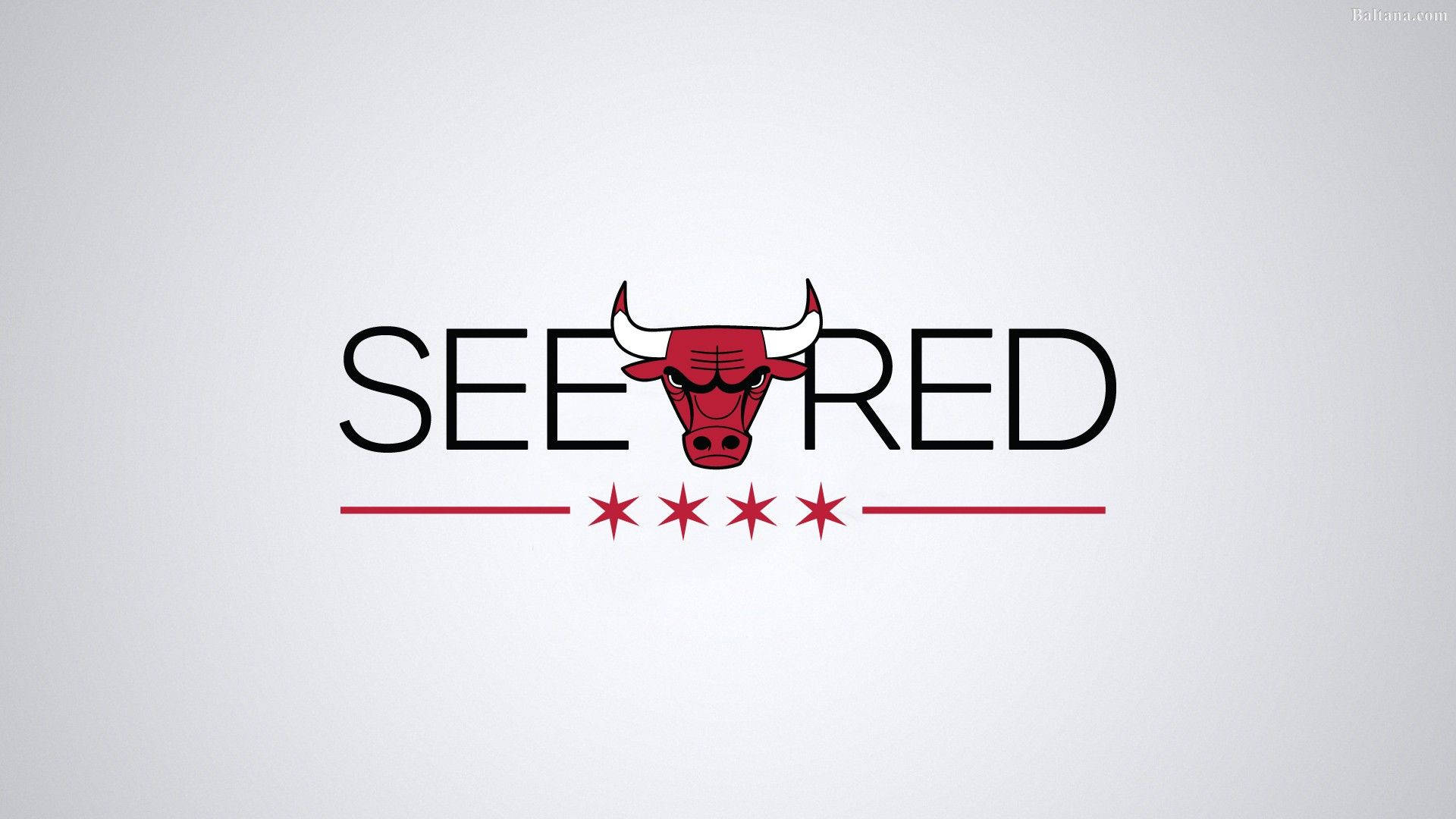 Chicago Bulls All White Logo
