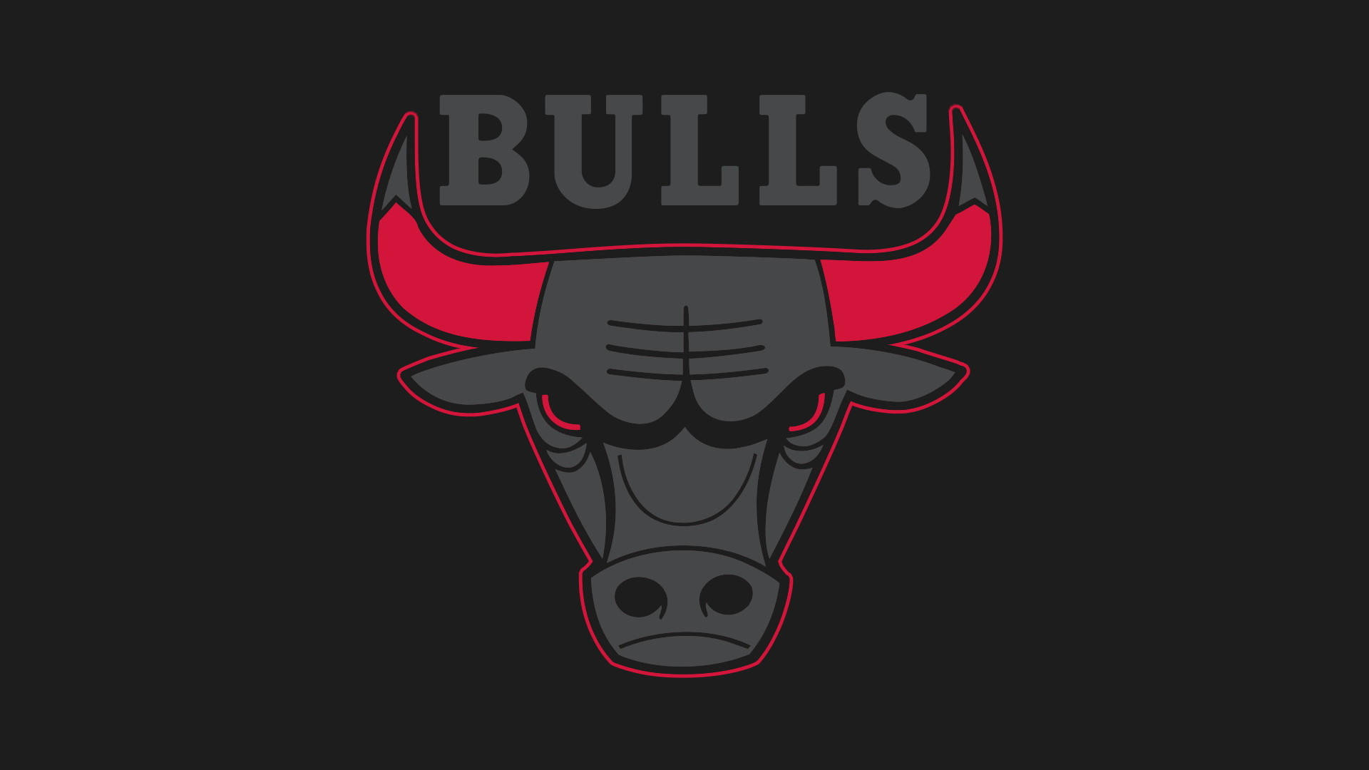 Chicago Bulls Sort HD Skrivebordsbaggrund Wallpaper