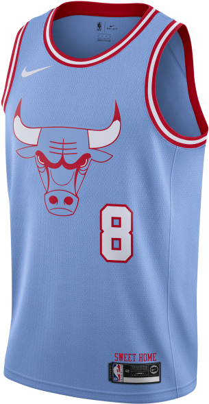 Chicago Bulls Blue Jersey Number8 PNG
