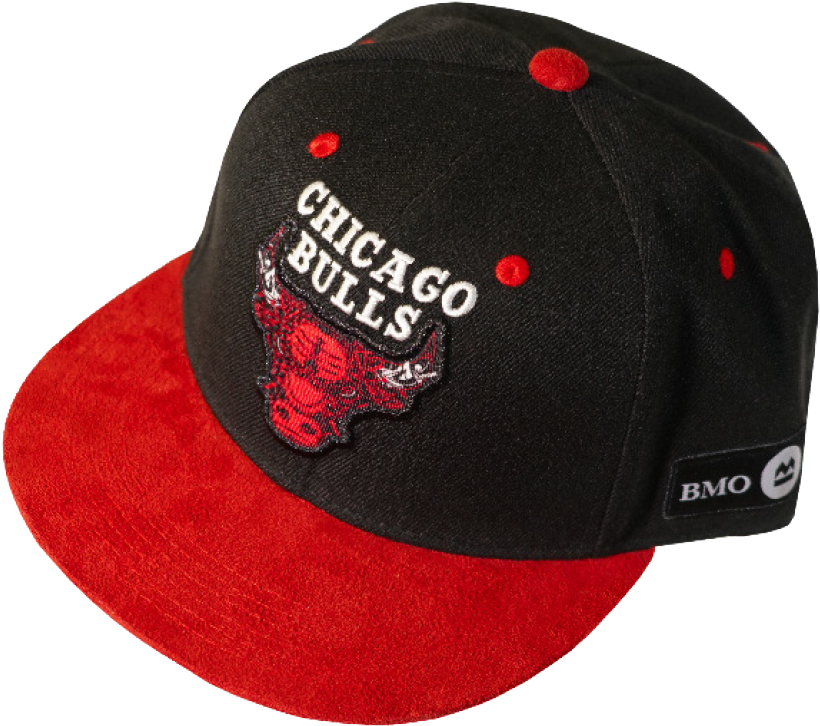 Chicago Bulls Flat Brim Cap PNG