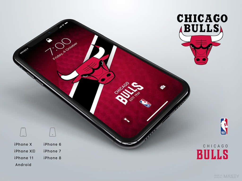 Preparatiper Il Prossimo Gioco Con Uno Sfondo Chicago Bulls Per Iphone Sfondo
