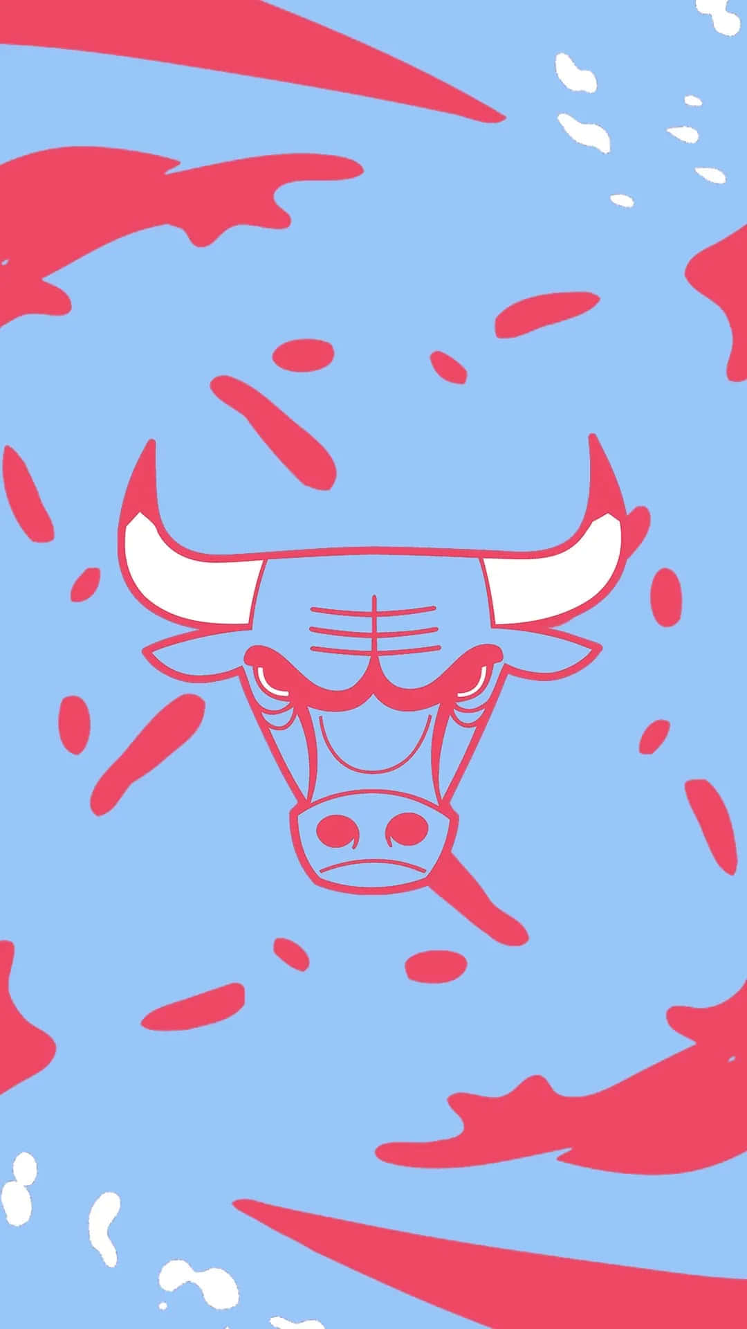 Hållelden Brinnande För Chicago Bulls På Din Enhet Med Denna Färgglada Bakgrundsbild. Wallpaper