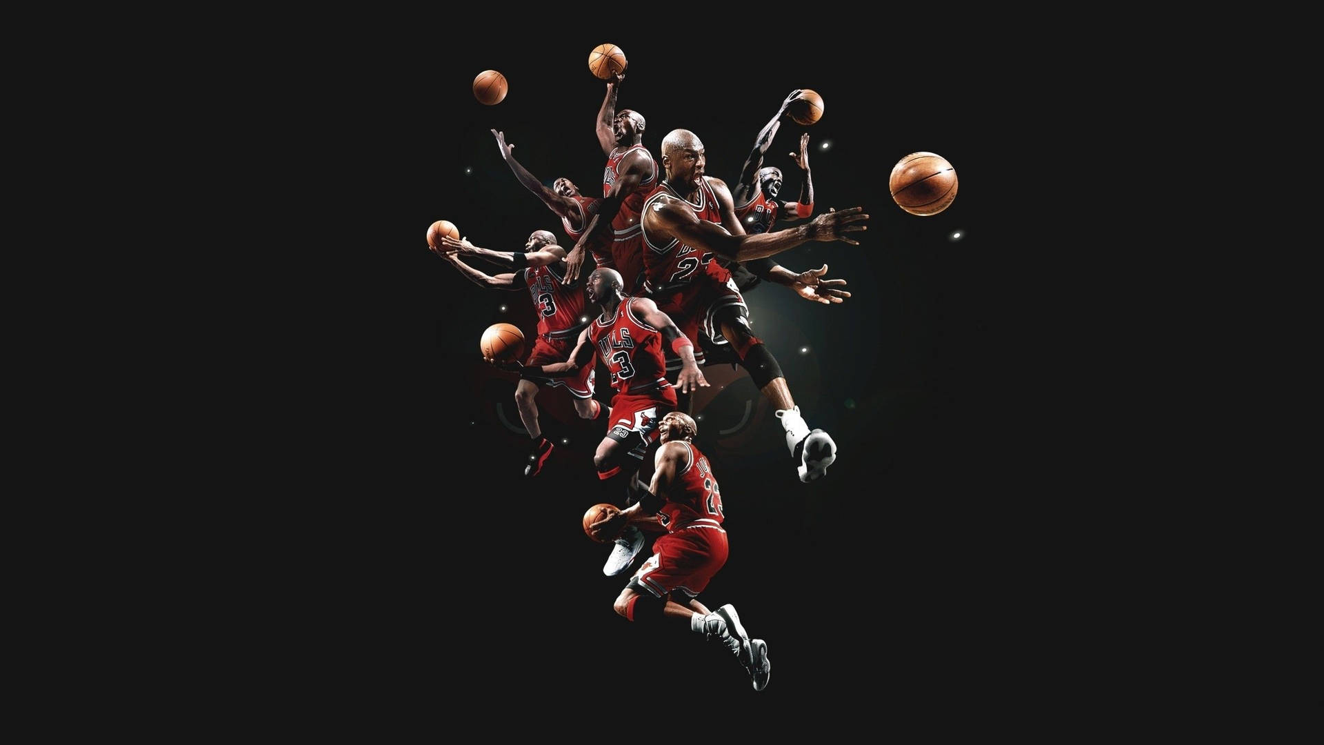 Chicago Bulls Jordan Different Poses