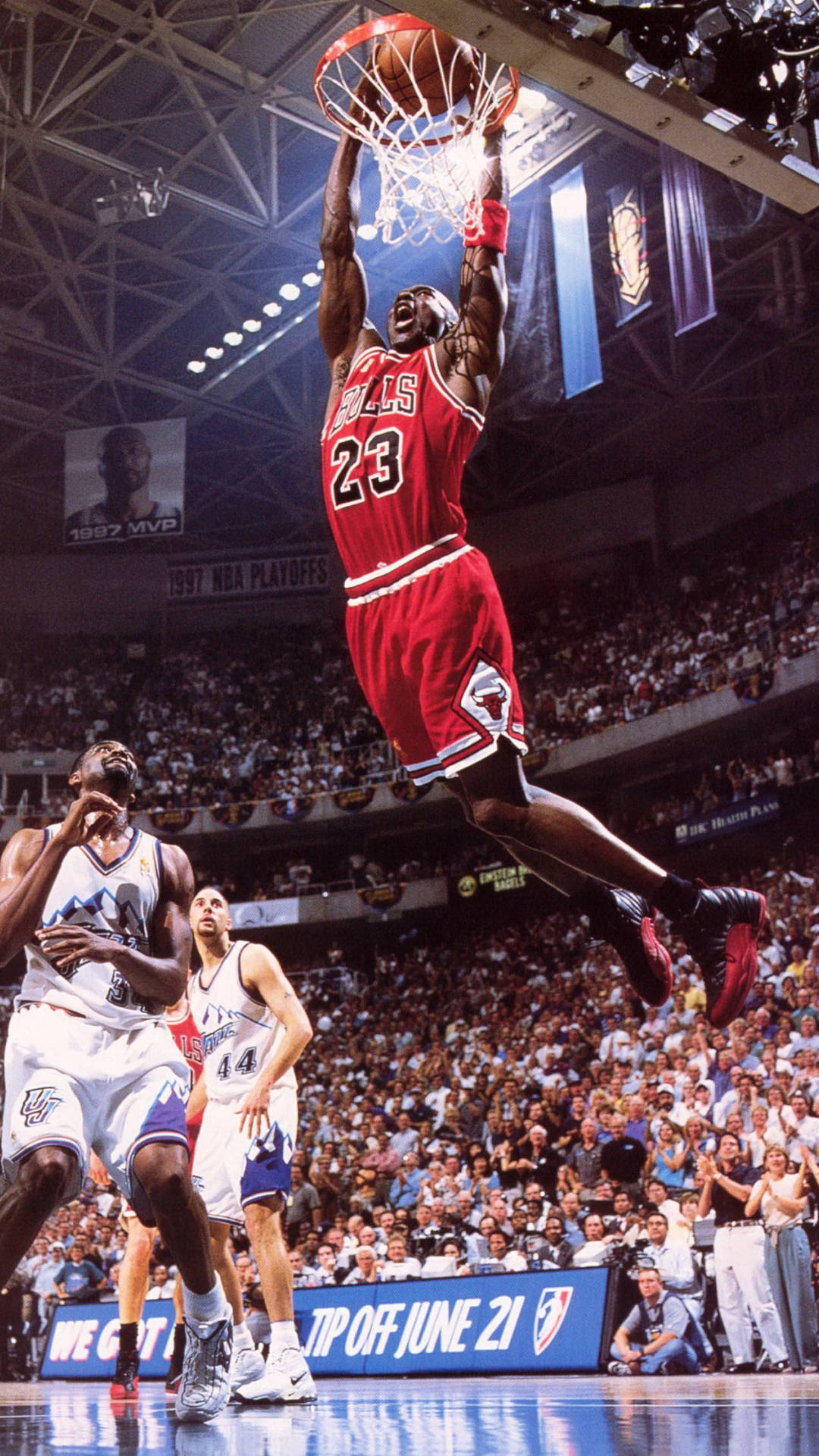 Chicago Bulls Jordan Dunking