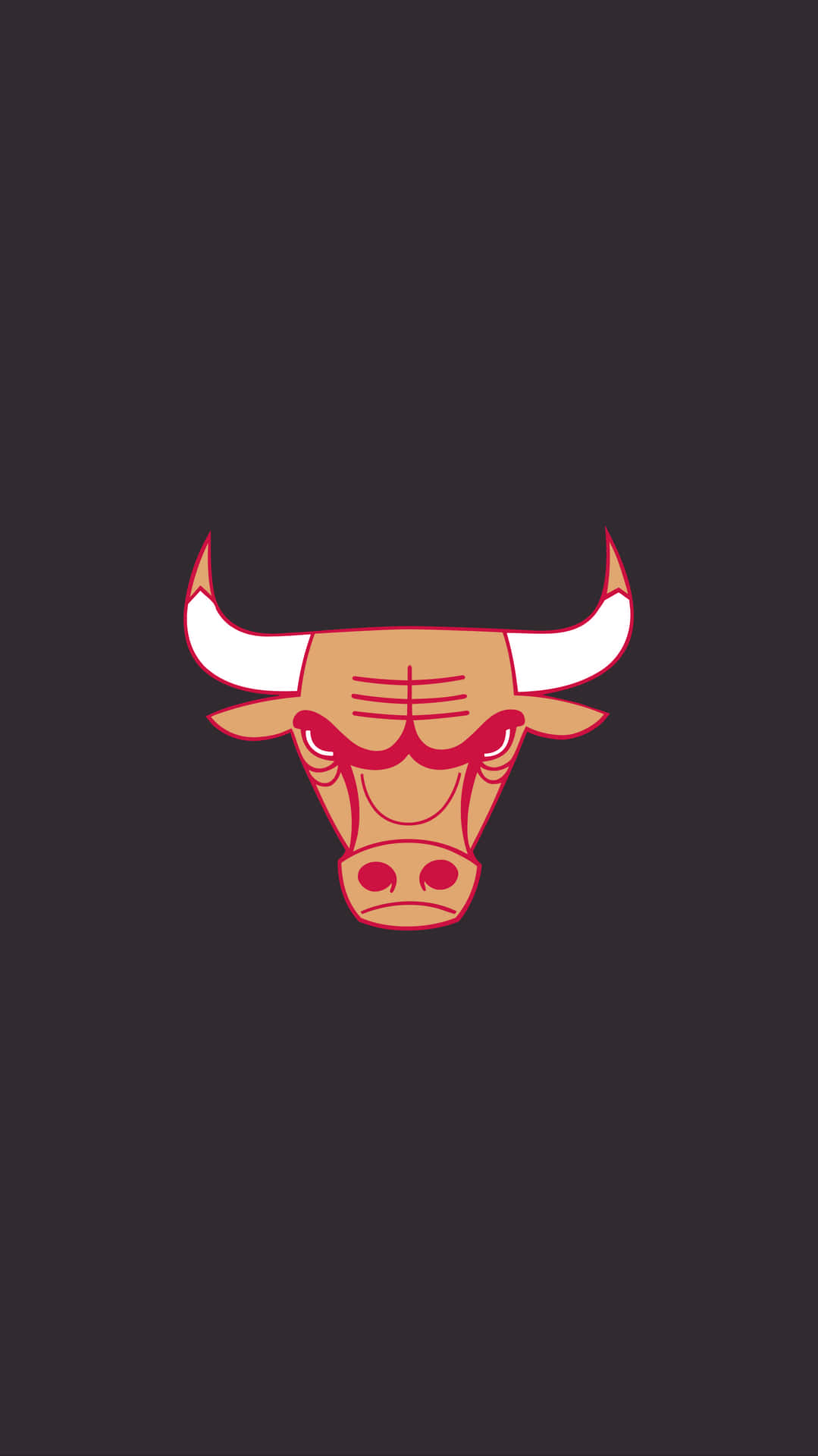 En Iphone med et ikonisk Chicago Bulls Logo Wallpaper