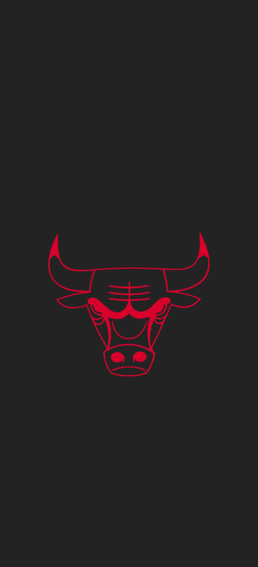 Chicago Bulls Neon Red Phone Wallpaper