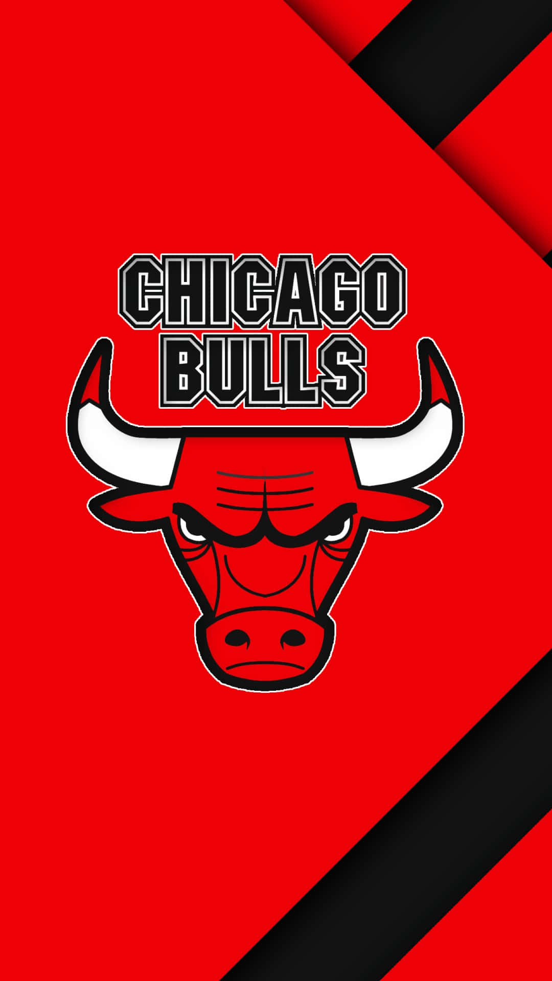 Den Officiella Chicago Bulls Telefonbakgrunden. Skaffa Den Nu Och Visa Ditt Stöd För Laget På Din Enhet! Wallpaper