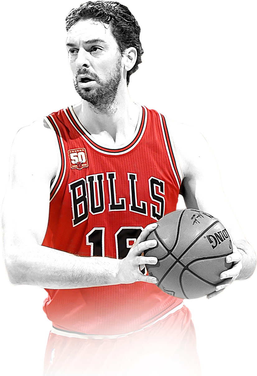 Chicago Bulls Player Red Uniform PNG