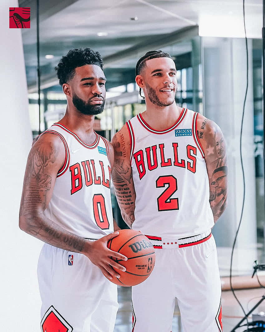 Chicago Bulls Players Posing Wallpaper
