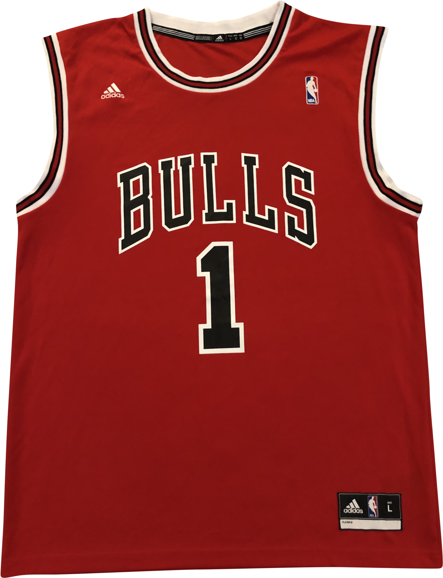 Chicago Bulls Red Jersey Number1 PNG