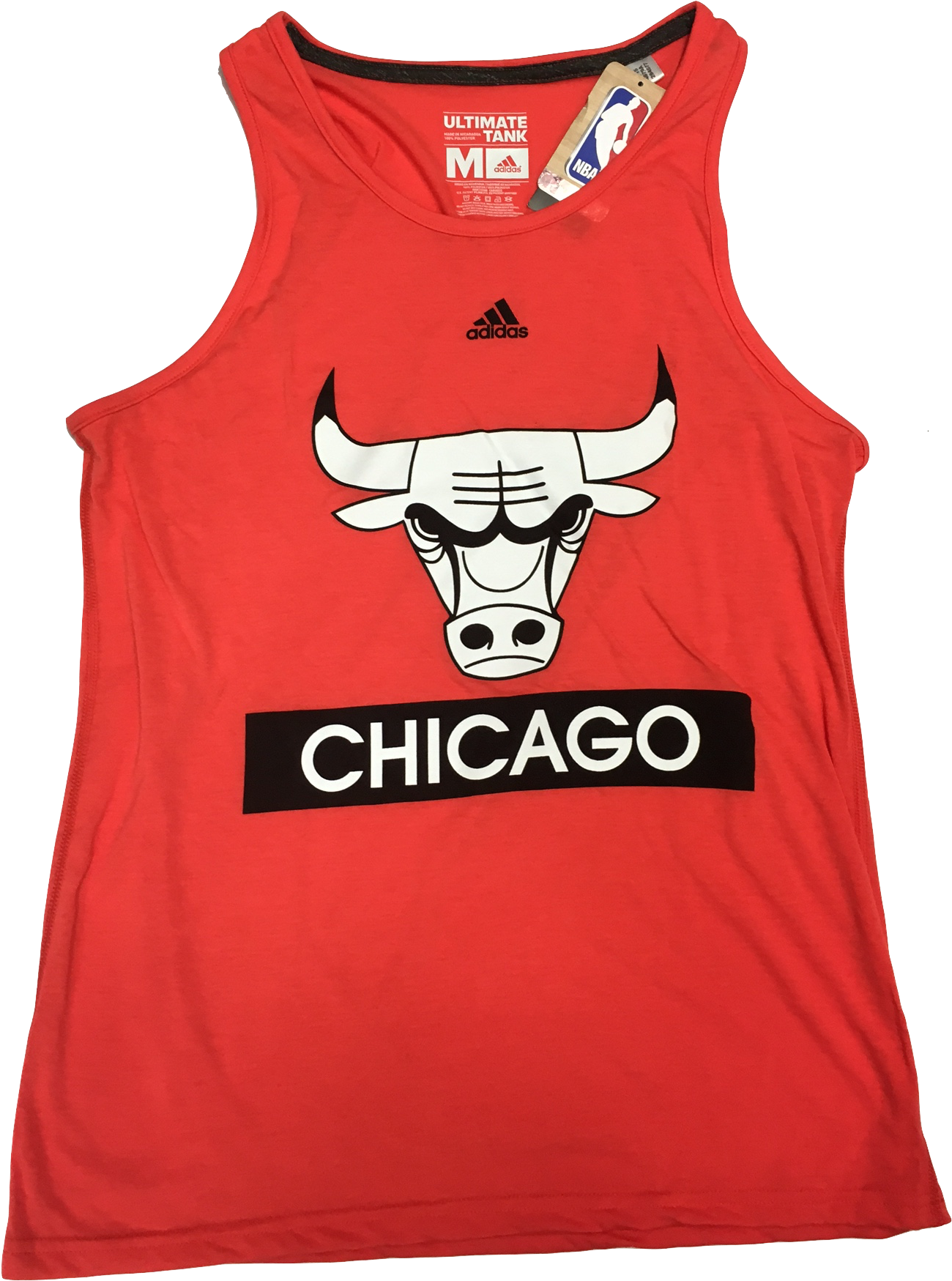 Chicago Bulls Red Tank Top Adidas PNG